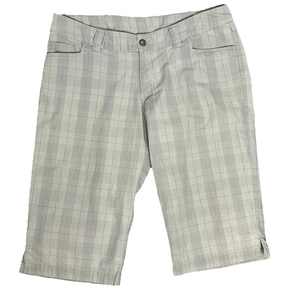 Patagonia Women 12 Plaid Bermuda‎ Chino Shorts Organic Cotton Outdoor Hiking - Picture 1 of 5